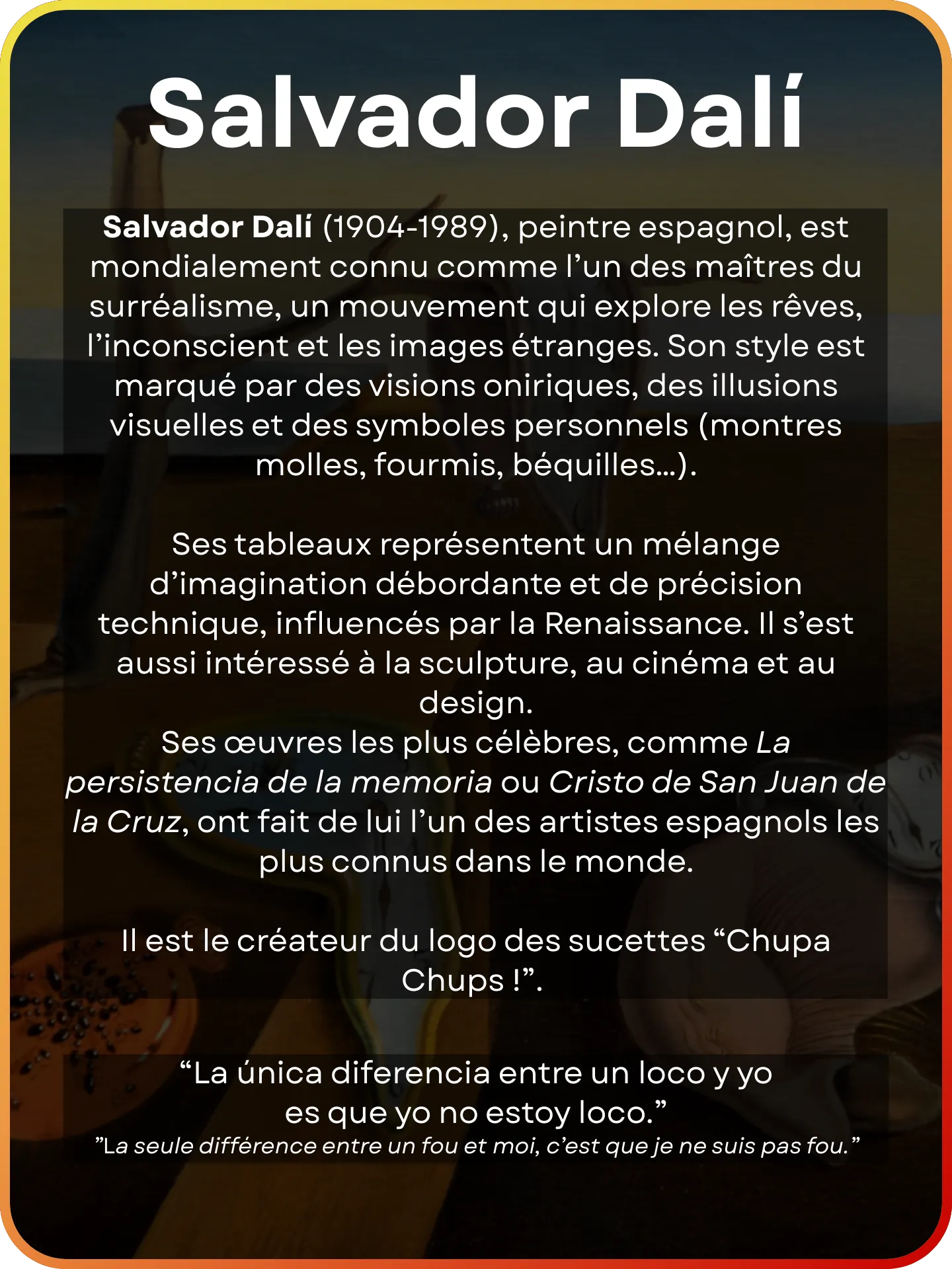 Dalí verso